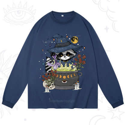 Purplehecate Alchemy Journey of the Raccoon Long Sleeve T-Shirt
