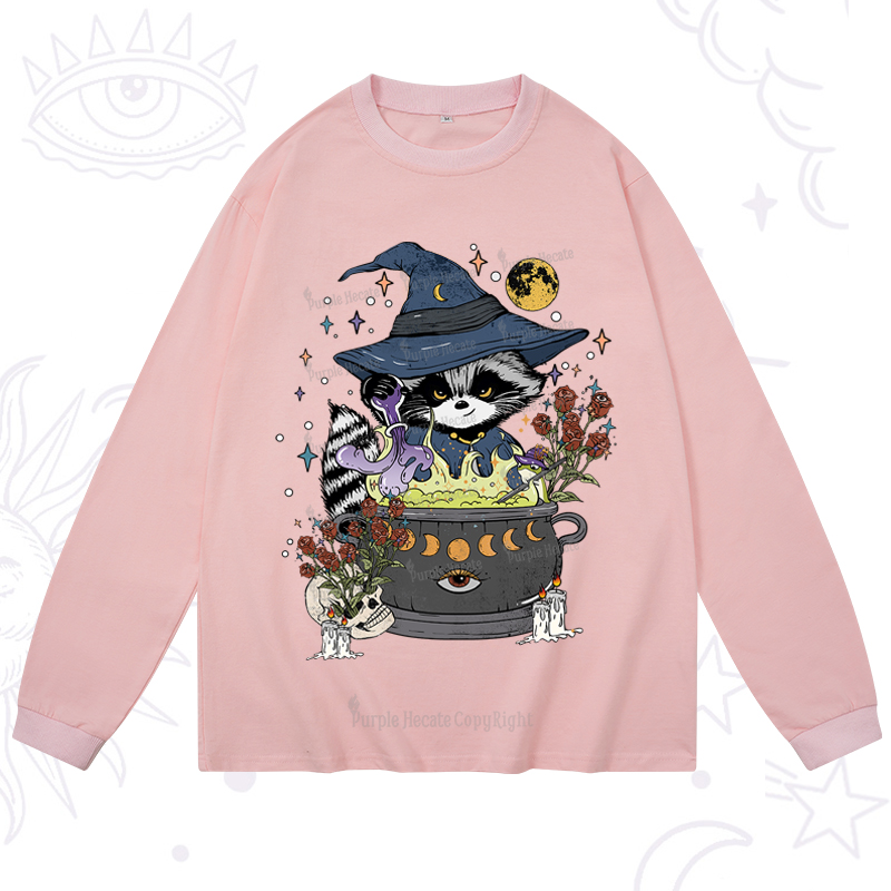 Purplehecate Alchemy Journey of the Raccoon Long Sleeve T-Shirt