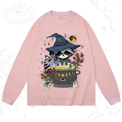 Purplehecate Alchemy Journey of the Raccoon Long Sleeve T-Shirt