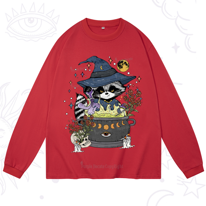 Purplehecate Alchemy Journey of the Raccoon Long Sleeve T-Shirt