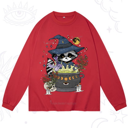 Purplehecate Alchemy Journey of the Raccoon Long Sleeve T-Shirt