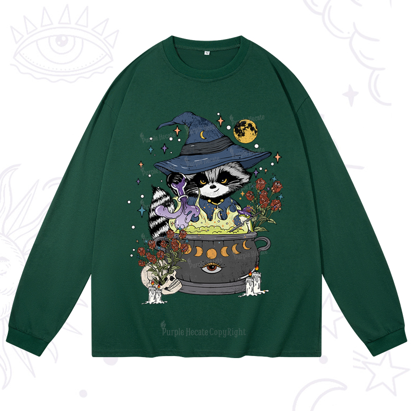 Purplehecate Alchemy Journey of the Raccoon Long Sleeve T-Shirt