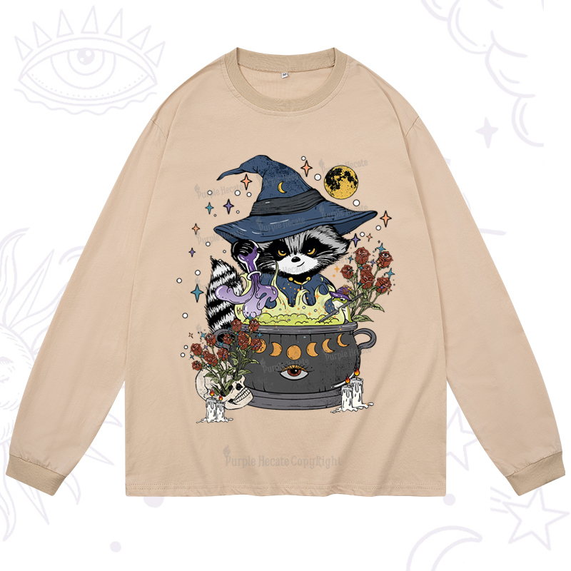 Purplehecate Alchemy Journey of the Raccoon Long Sleeve T-Shirt