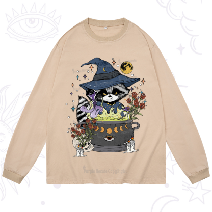 Purplehecate Alchemy Journey of the Raccoon Long Sleeve T-Shirt
