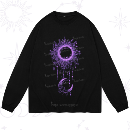 Purplehecate Radiance Of Sun And Moon Long Sleeve T-Shirt