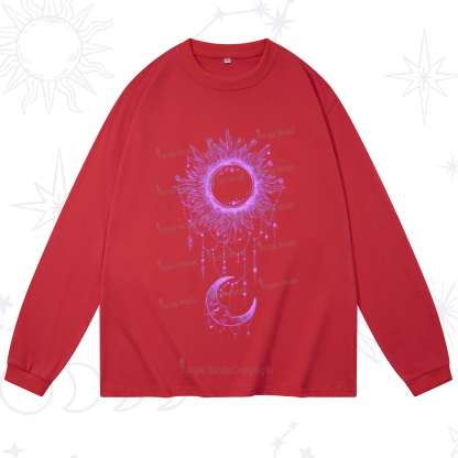 Purplehecate Radiance Of Sun And Moon Long Sleeve T-Shirt