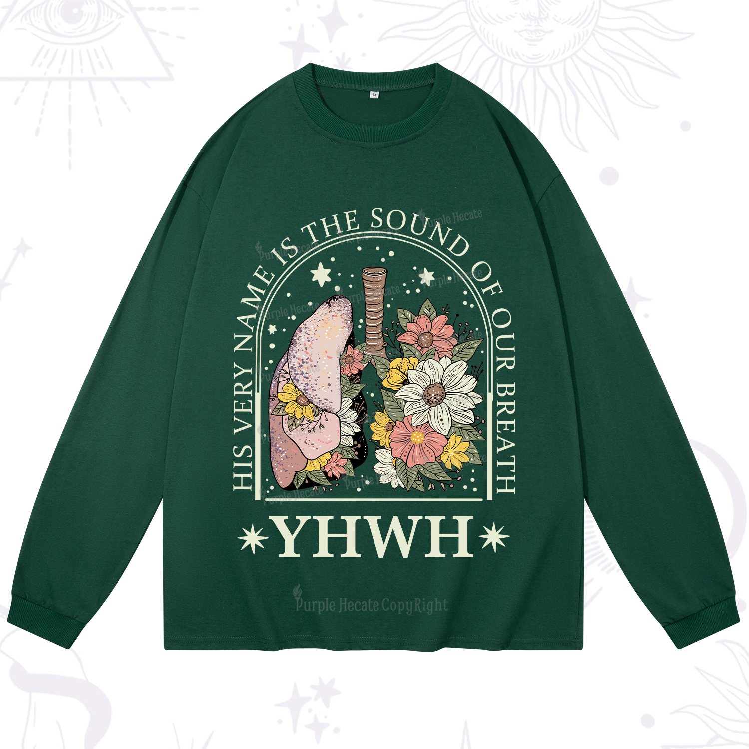 Purplehecate His Very Name Is The Sound Of Our Breath Long Sleeve T-Shirt