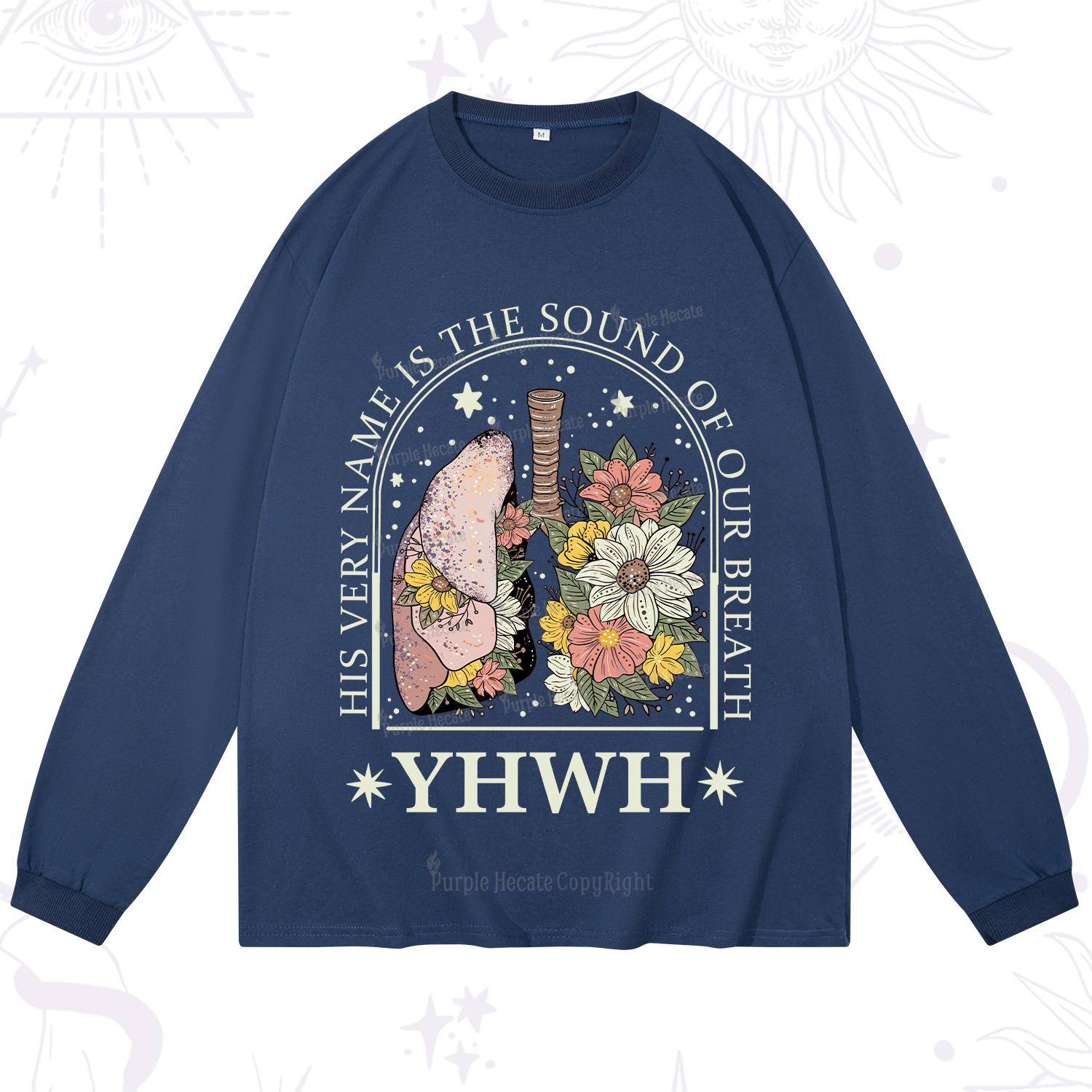 Purplehecate His Very Name Is The Sound Of Our Breath Long Sleeve T-Shirt
