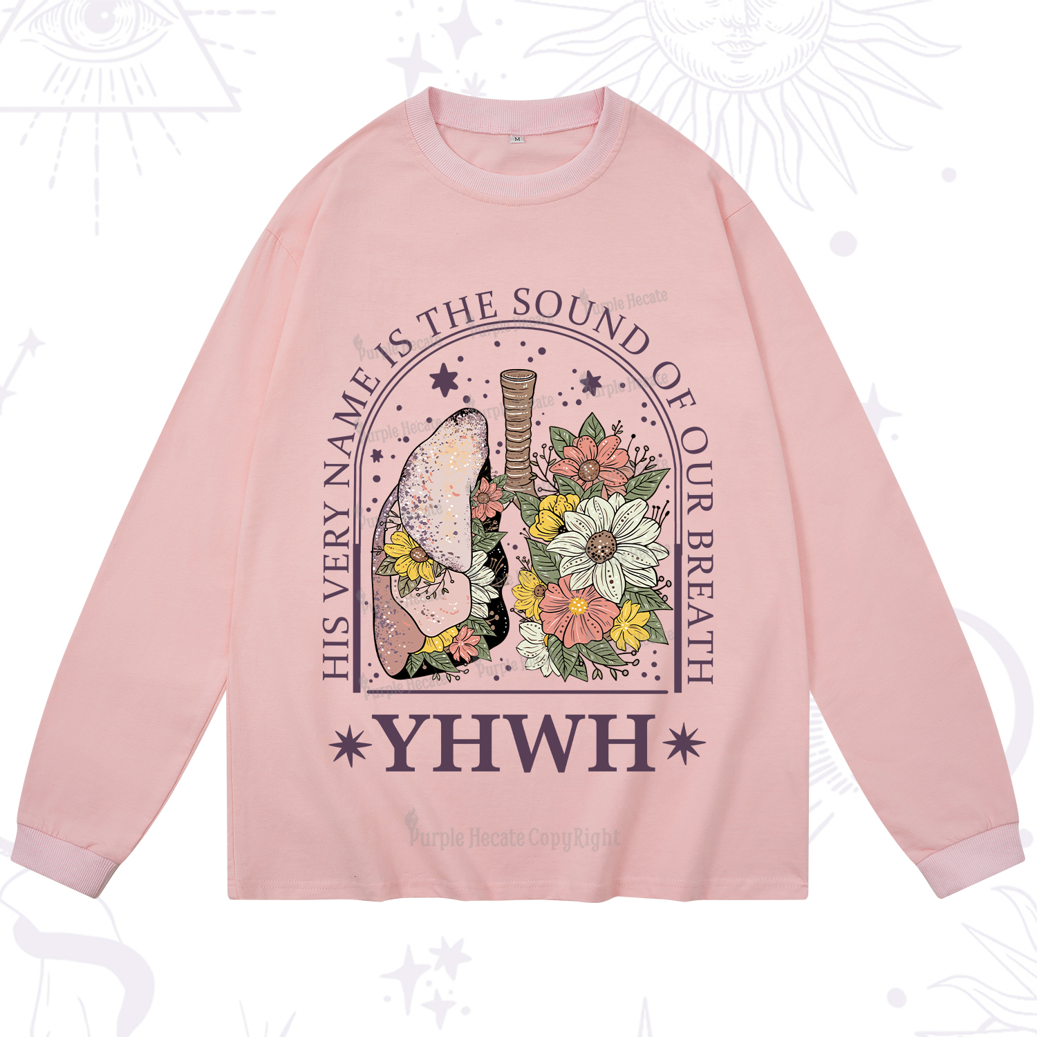 Purplehecate His Very Name Is The Sound Of Our Breath Long Sleeve T-Shirt