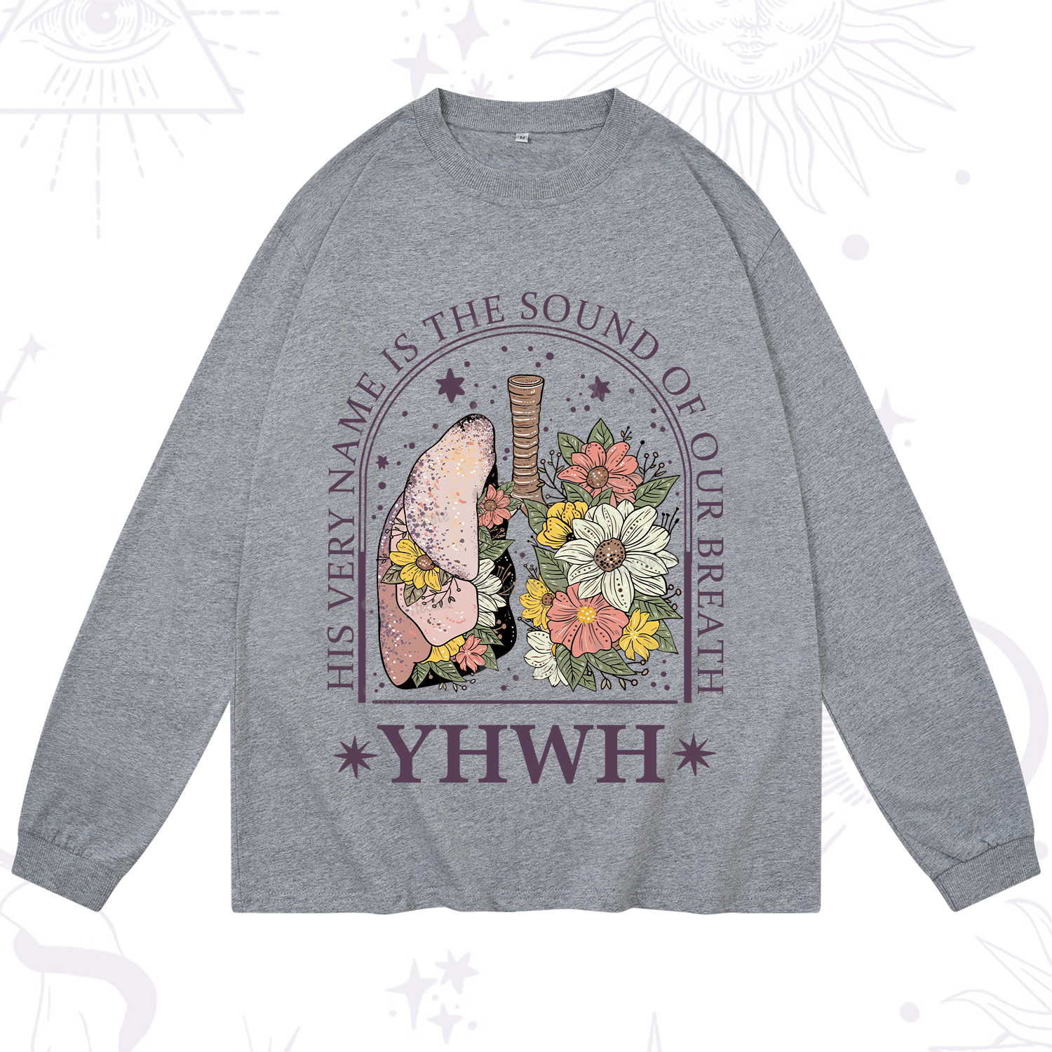 Purplehecate His Very Name Is The Sound Of Our Breath Long Sleeve T-Shirt