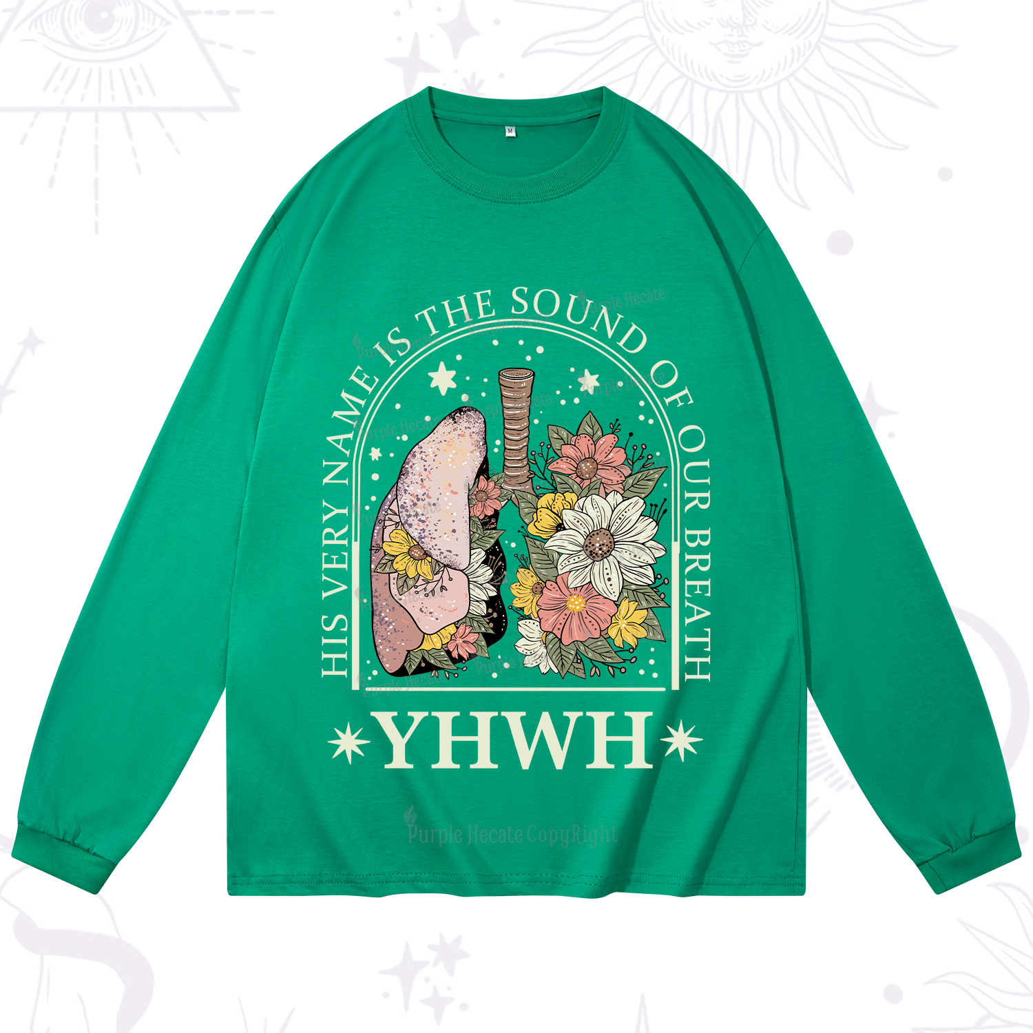 Purplehecate His Very Name Is The Sound Of Our Breath Long Sleeve T-Shirt