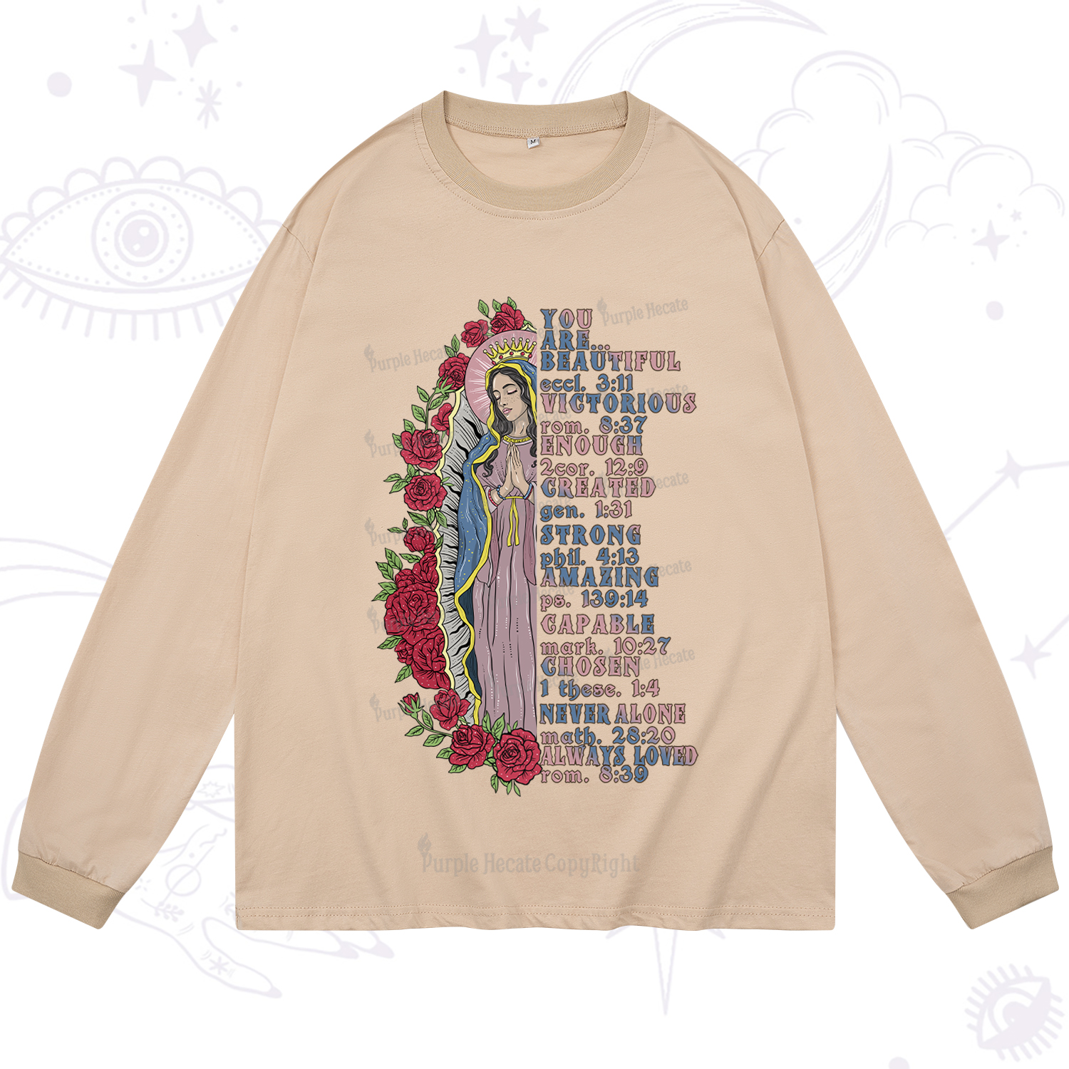 Purplehecate Biblical Blessings Long Sleeve T-Shirt