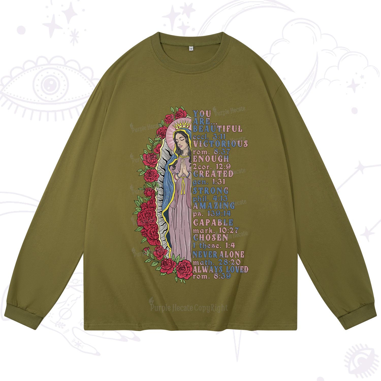 Purplehecate Biblical Blessings Long Sleeve T-Shirt