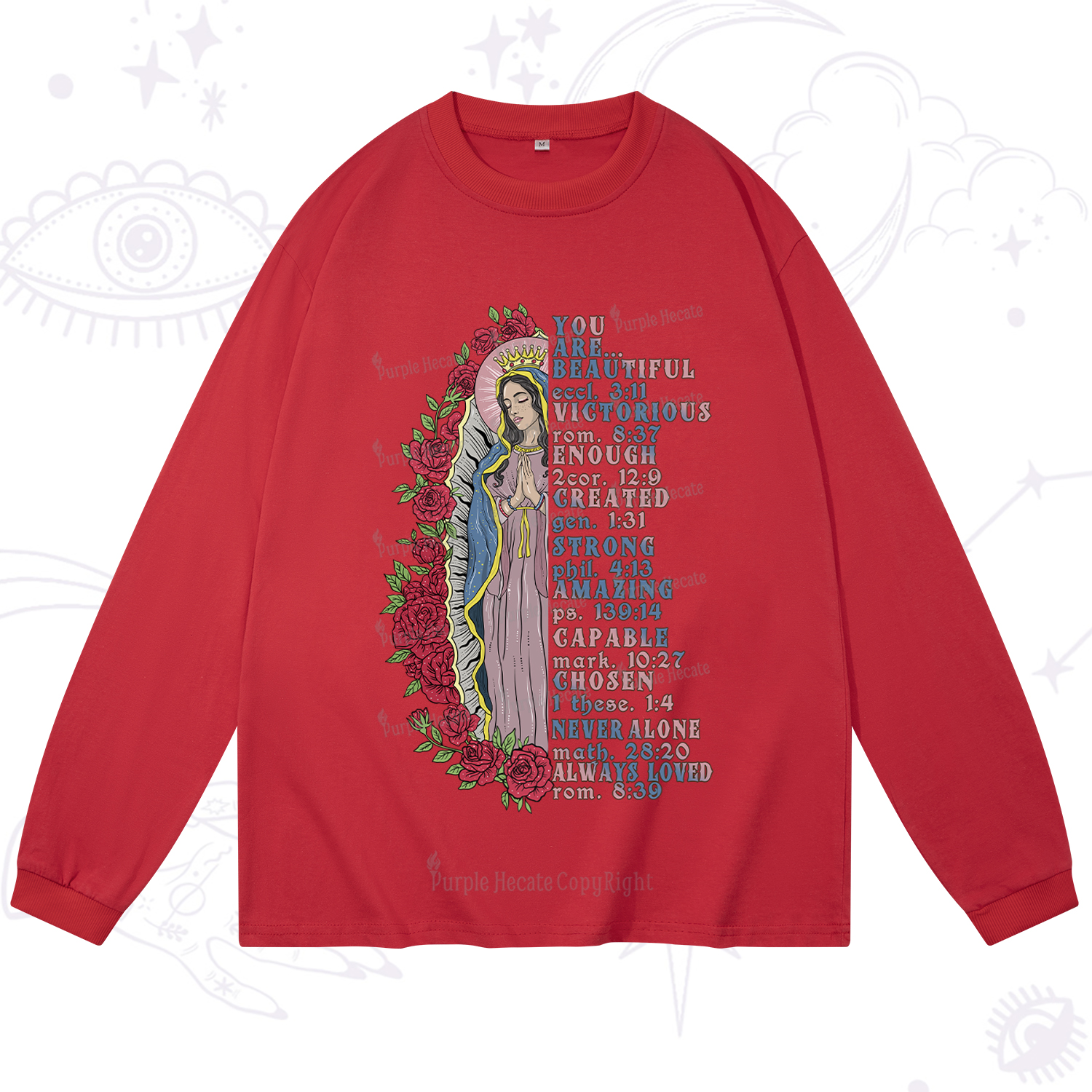 Purplehecate Biblical Blessings Long Sleeve T-Shirt