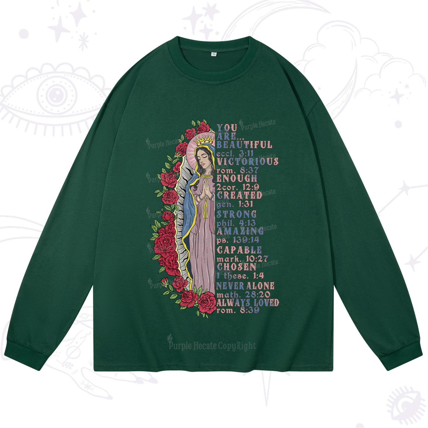 Purplehecate Biblical Blessings Long Sleeve T-Shirt