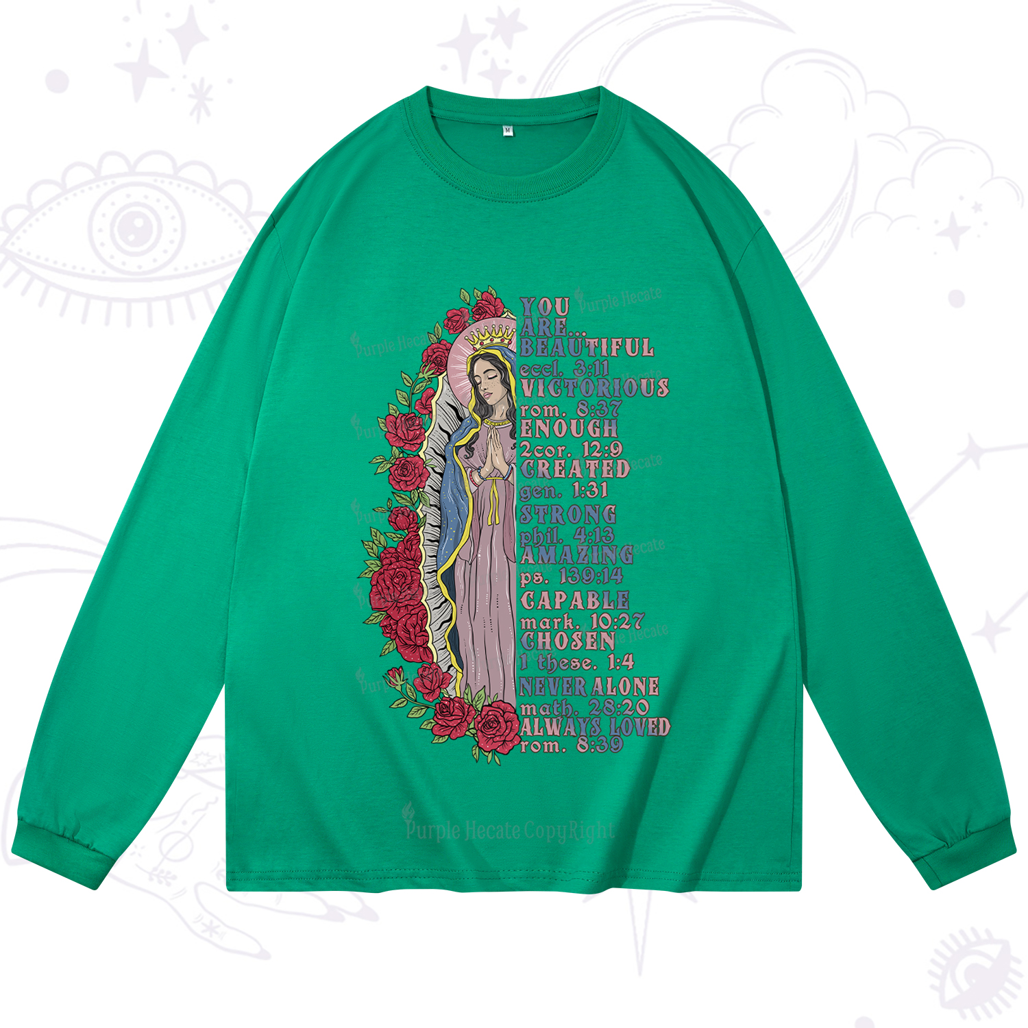 Purplehecate Biblical Blessings Long Sleeve T-Shirt