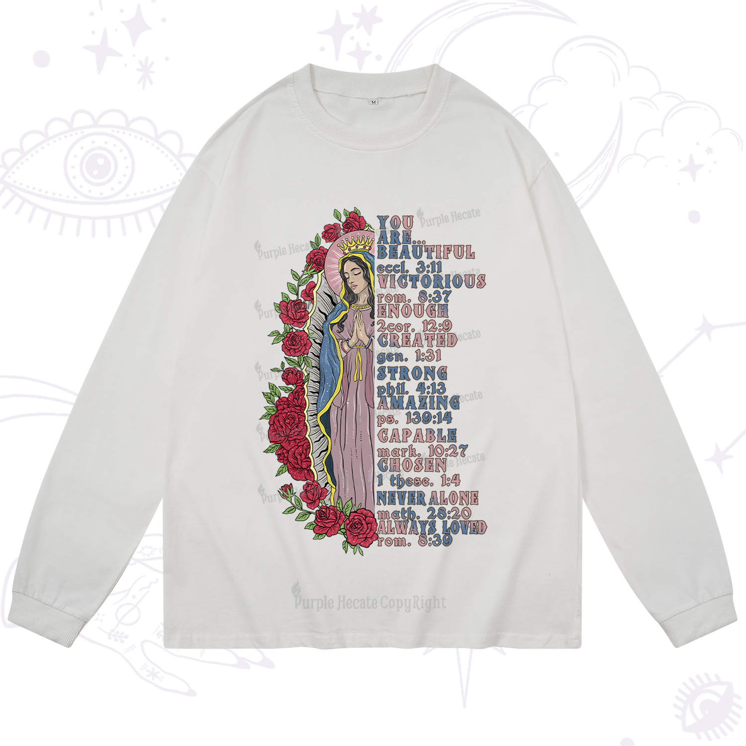 Purplehecate Biblical Blessings Long Sleeve T-Shirt