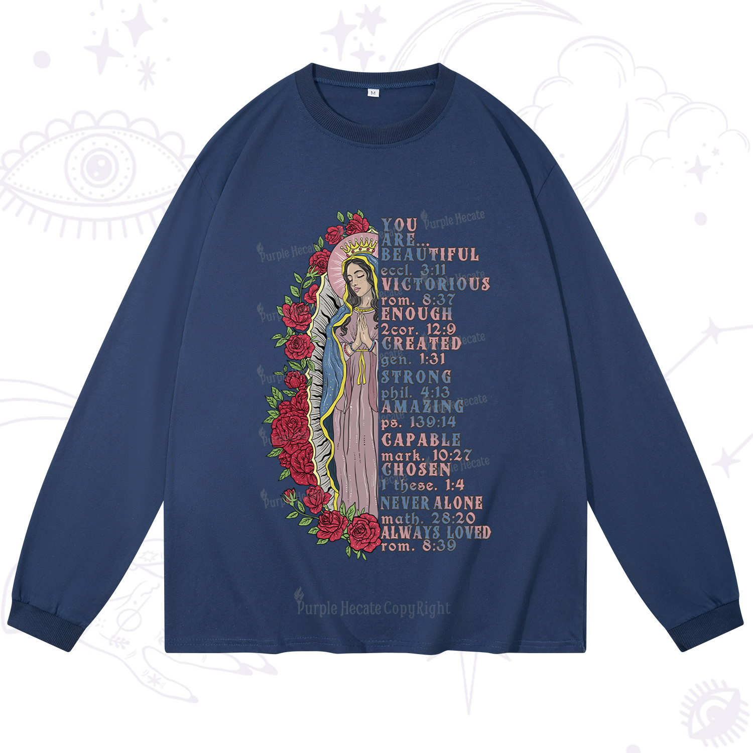 Purplehecate Biblical Blessings Long Sleeve T-Shirt