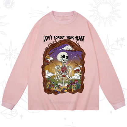 Purplehecate Don't Forget Your Heart Long Sleeve T-Shirt