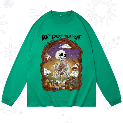 Purplehecate Don't Forget Your Heart Long Sleeve T-Shirt