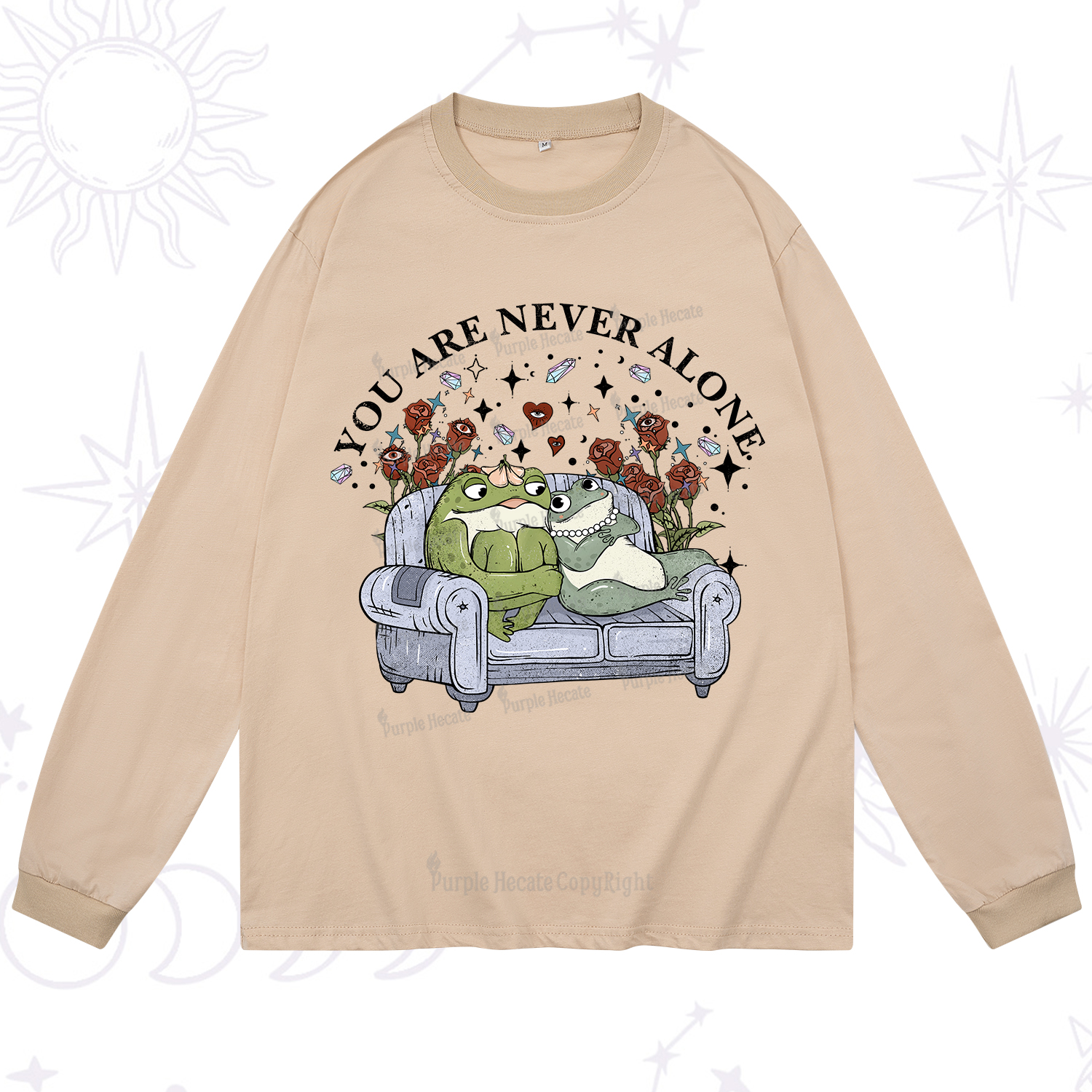 Purplehecate Your Are Never Alone Long Sleeve T-Shirt