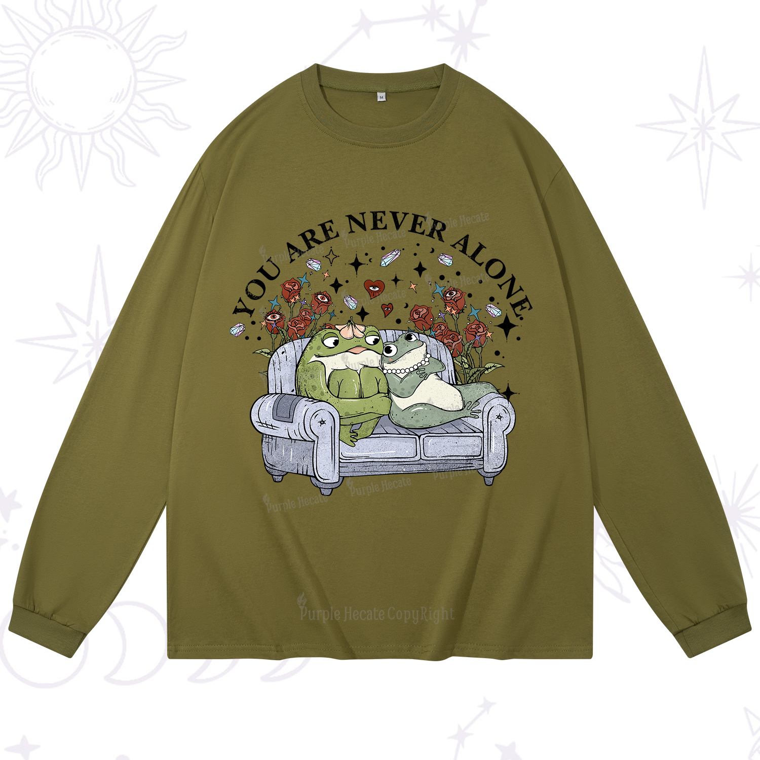 Purplehecate Your Are Never Alone Long Sleeve T-Shirt