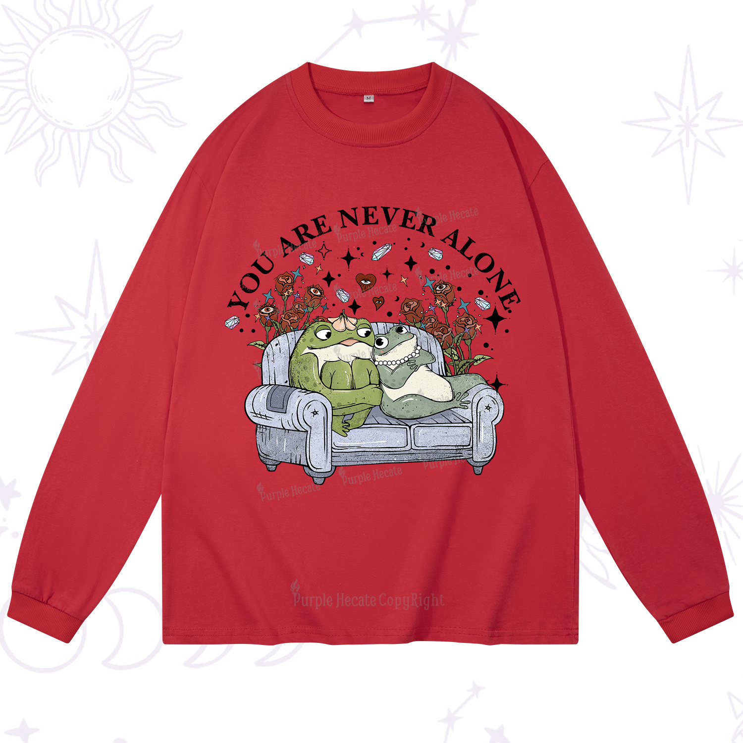 Purplehecate Your Are Never Alone Long Sleeve T-Shirt