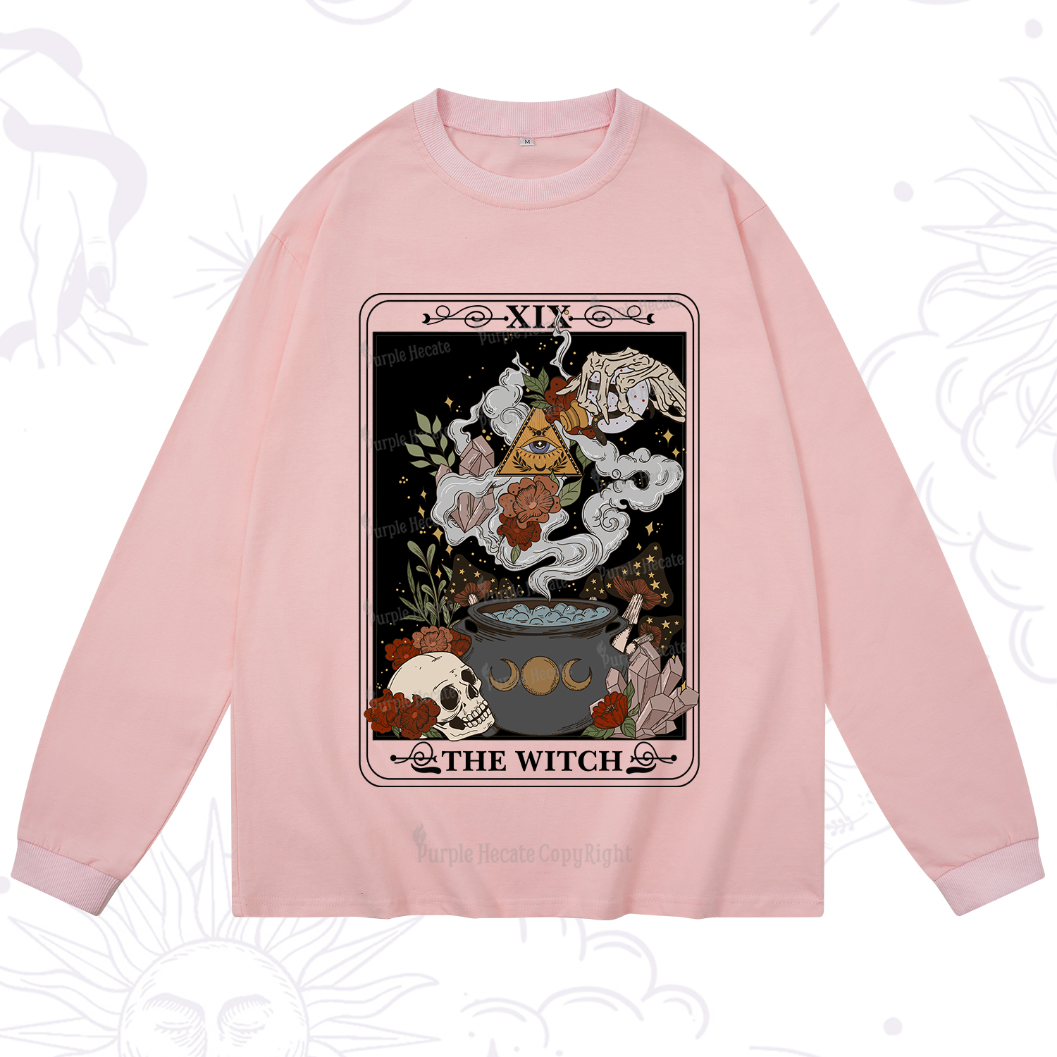 Purplehecate The Witch Tarot Long Sleeve T-Shirt