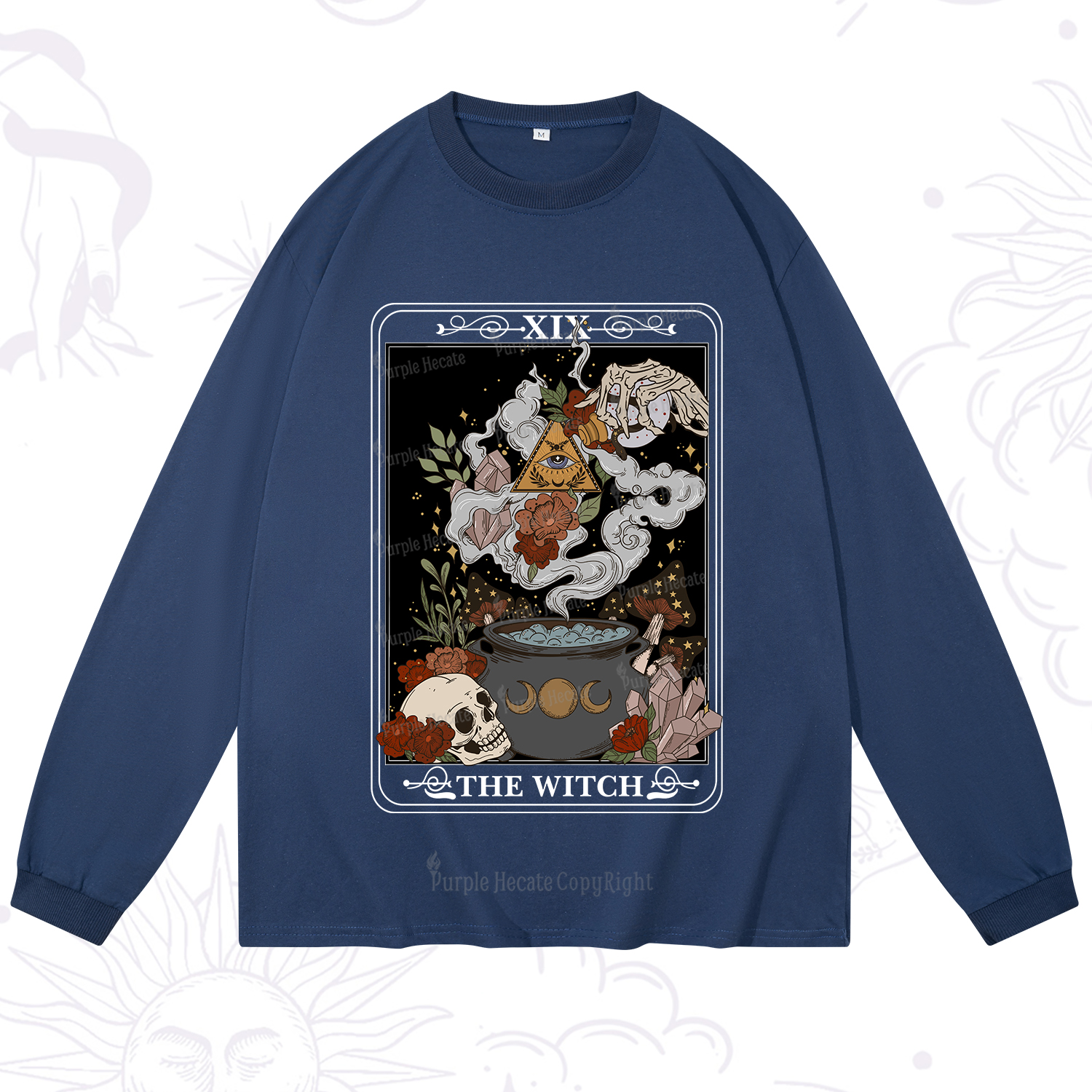 Purplehecate The Witch Tarot Long Sleeve T-Shirt