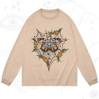 Purplehecate Death Head Moth Long Sleeve T-Shirt