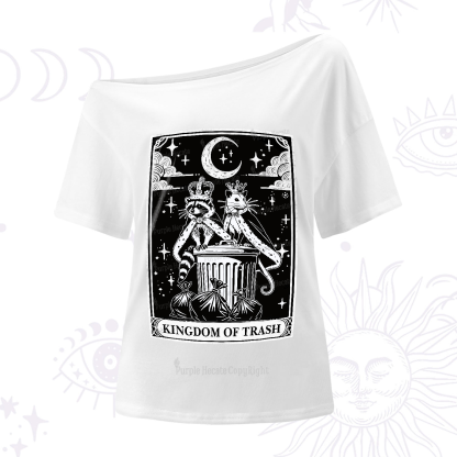 Purplehecate The Kingdom Of Trash Tarot One-Shoulder T-Shirt