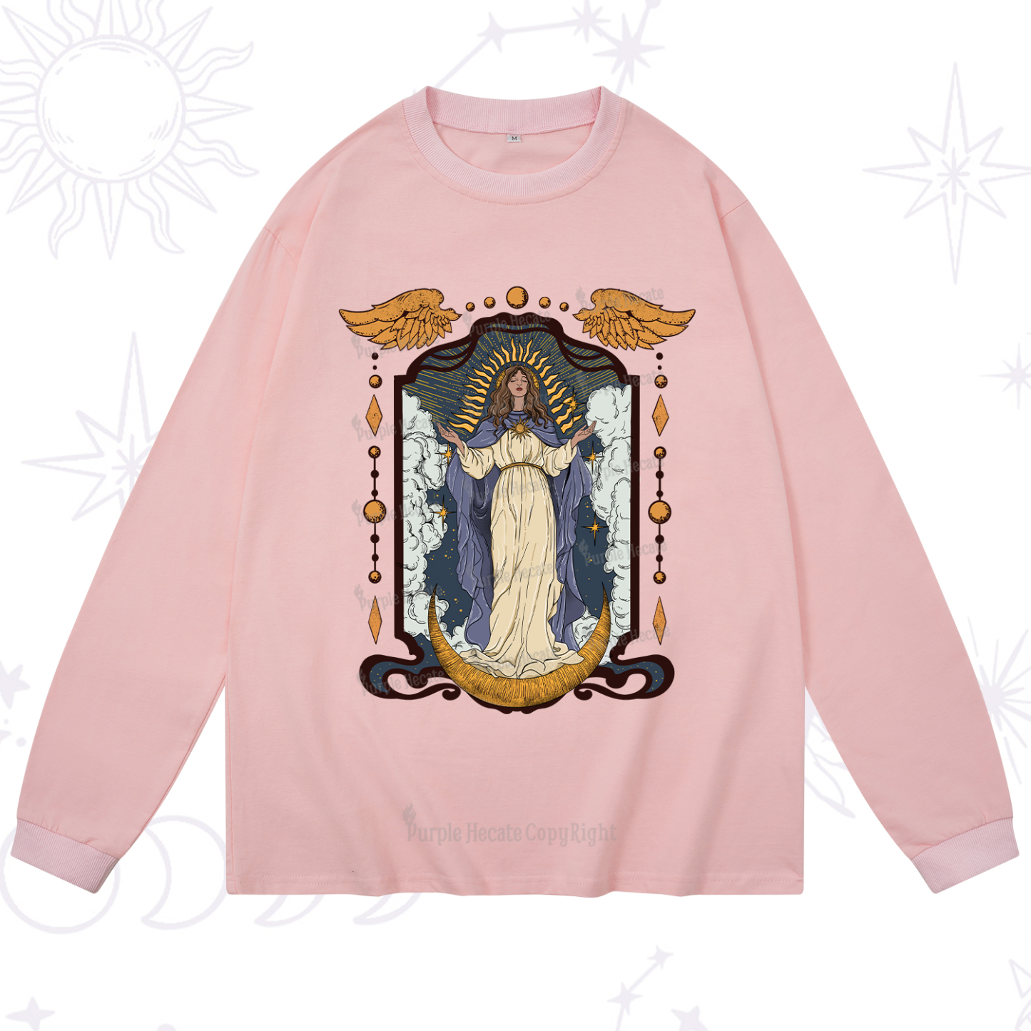 Purplehecate Holy Guardian Long Sleeve T-Shirt