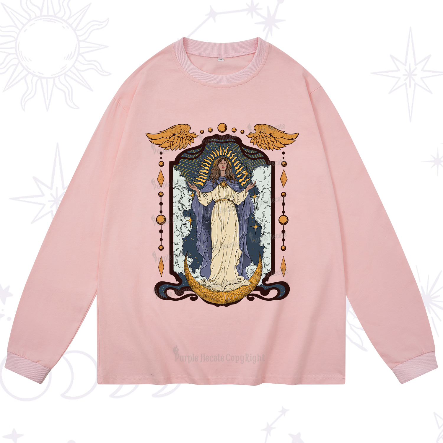 Purplehecate Holy Guardian Long Sleeve T-Shirt