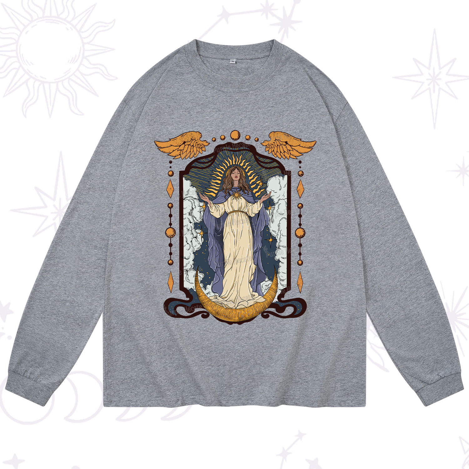 Purplehecate Holy Guardian Long Sleeve T-Shirt