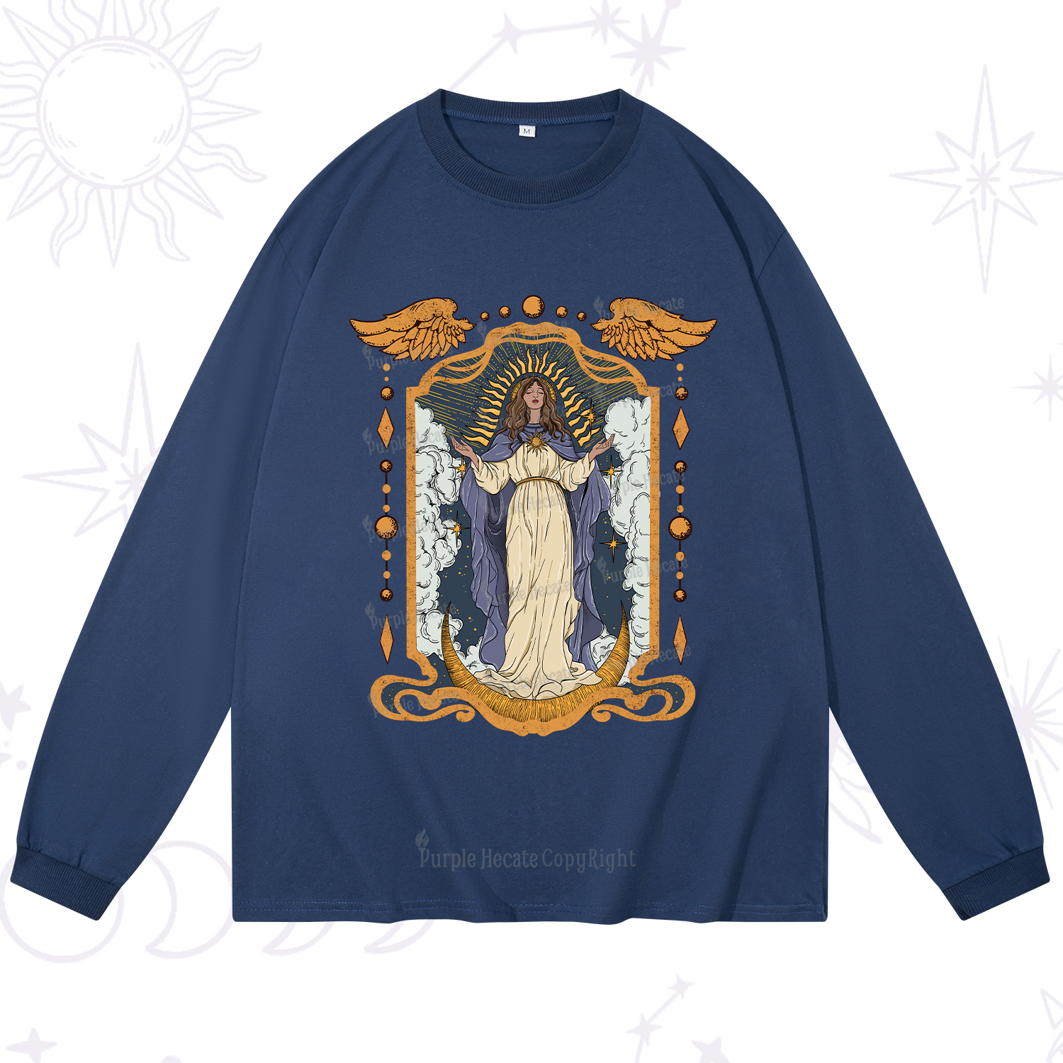 Purplehecate Holy Guardian Long Sleeve T-Shirt