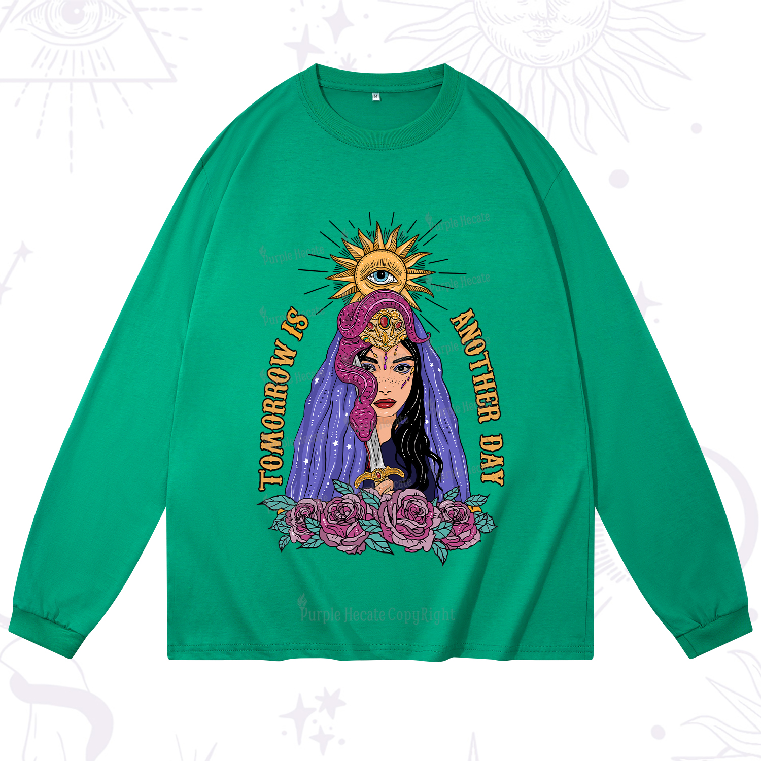 Purplehecate Prophetic Eye Witch Long Sleeve T-Shirt