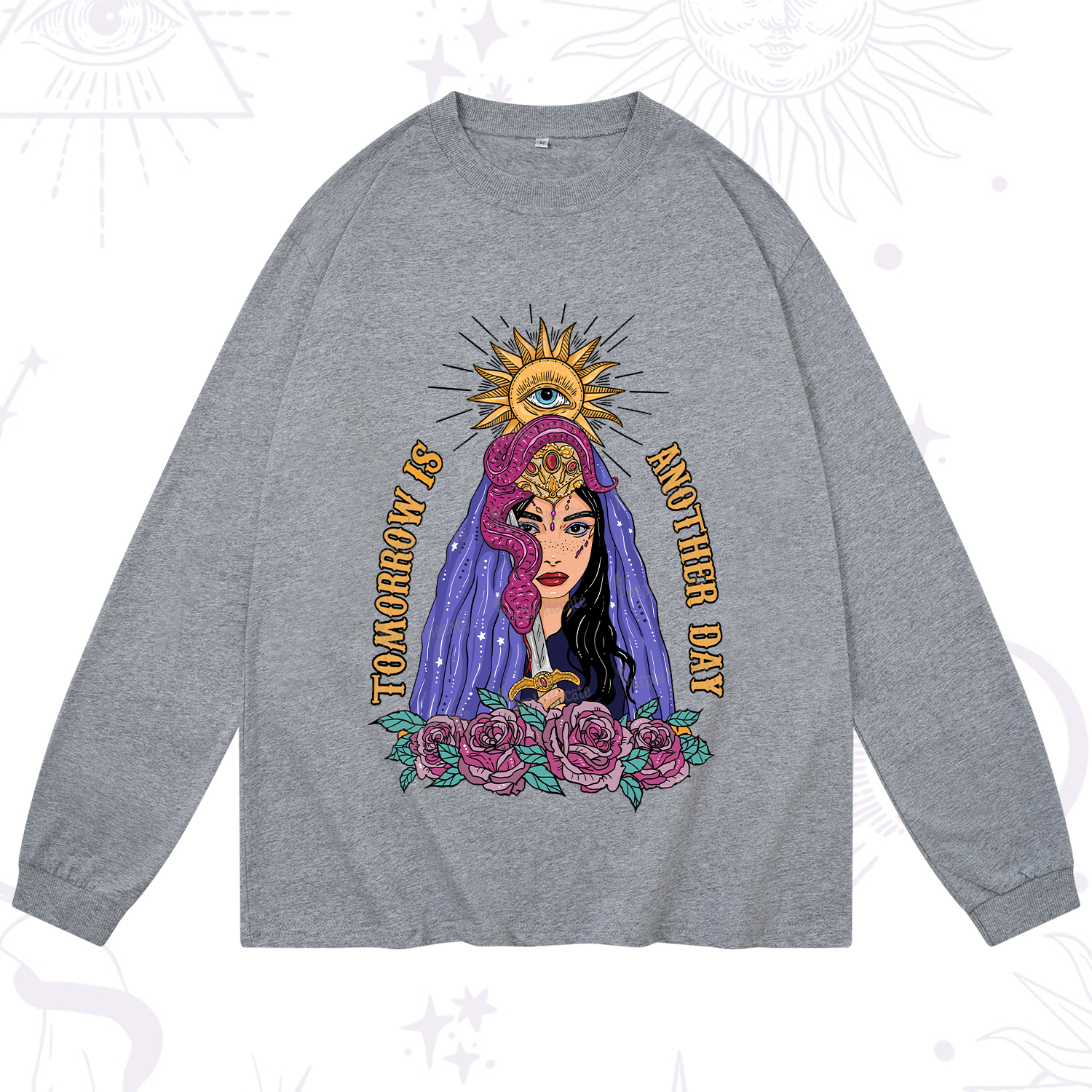 Purplehecate Prophetic Eye Witch Long Sleeve T-Shirt