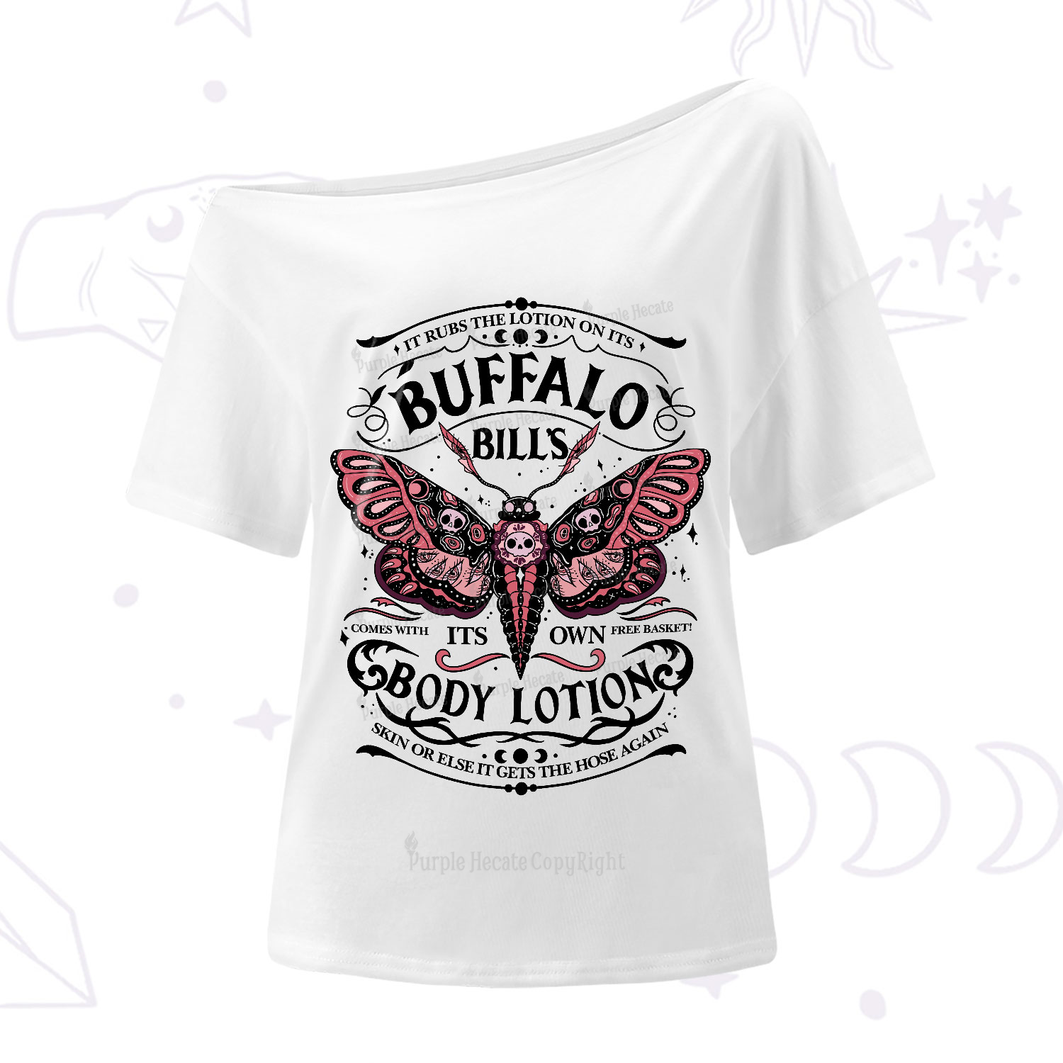 Purplehecate Buffalo Bill's Body Lotion One-Shoulder T-Shirt