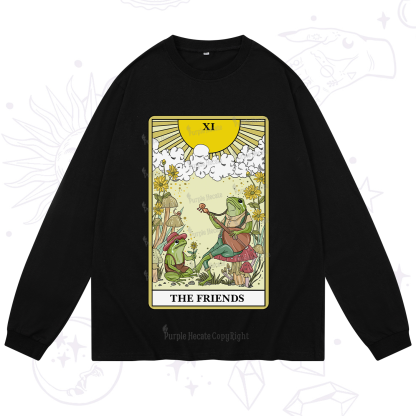 Purplehecate The Frendies Tarot Card Long Sleeve T-Shirt