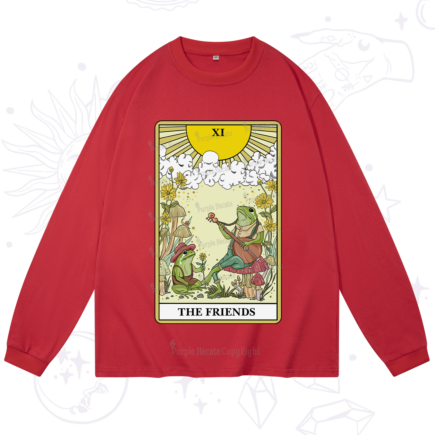 Purplehecate The Frendies Tarot Card Long Sleeve T-Shirt