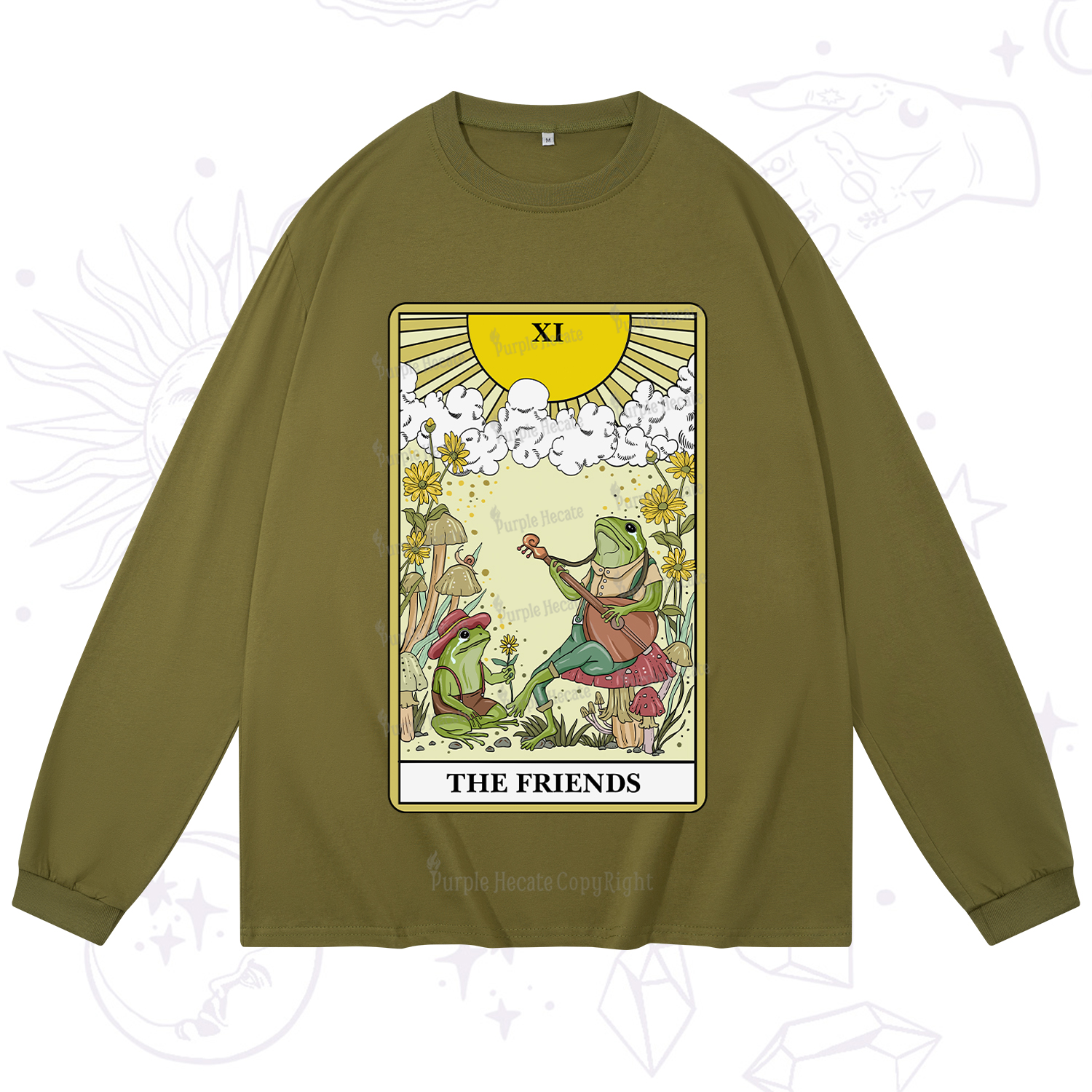 Purplehecate The Frendies Tarot Card Long Sleeve T-Shirt