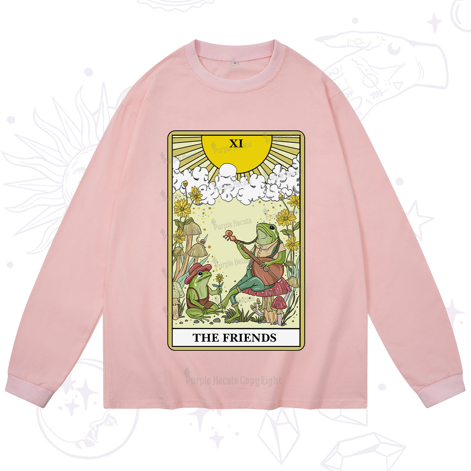 Purplehecate The Frendies Tarot Card Long Sleeve T-Shirt