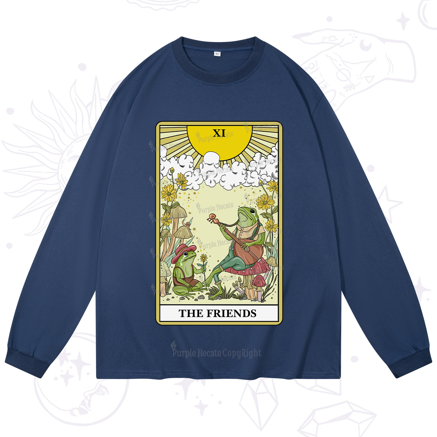 Purplehecate The Frendies Tarot Card Long Sleeve T-Shirt