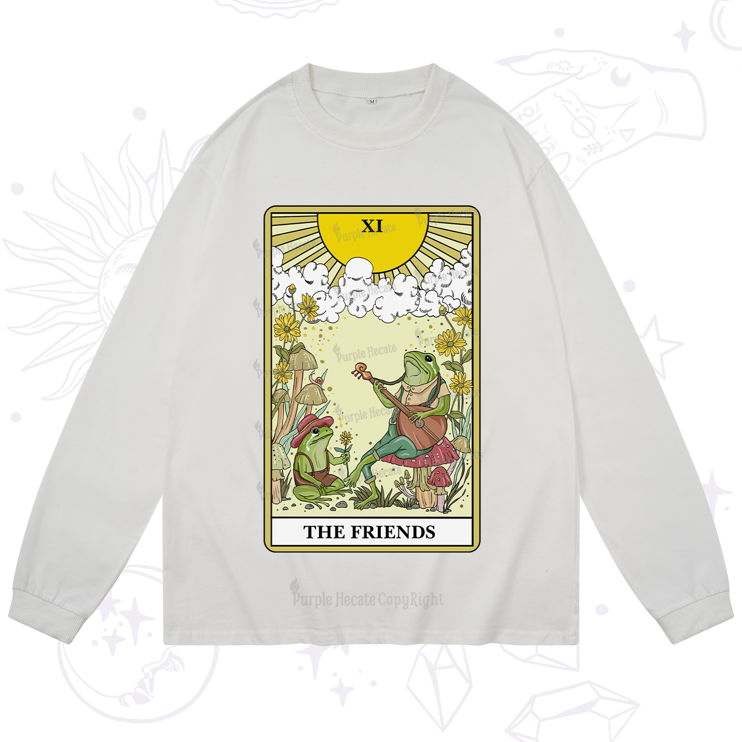 Purplehecate The Frendies Tarot Card Long Sleeve T-Shirt
