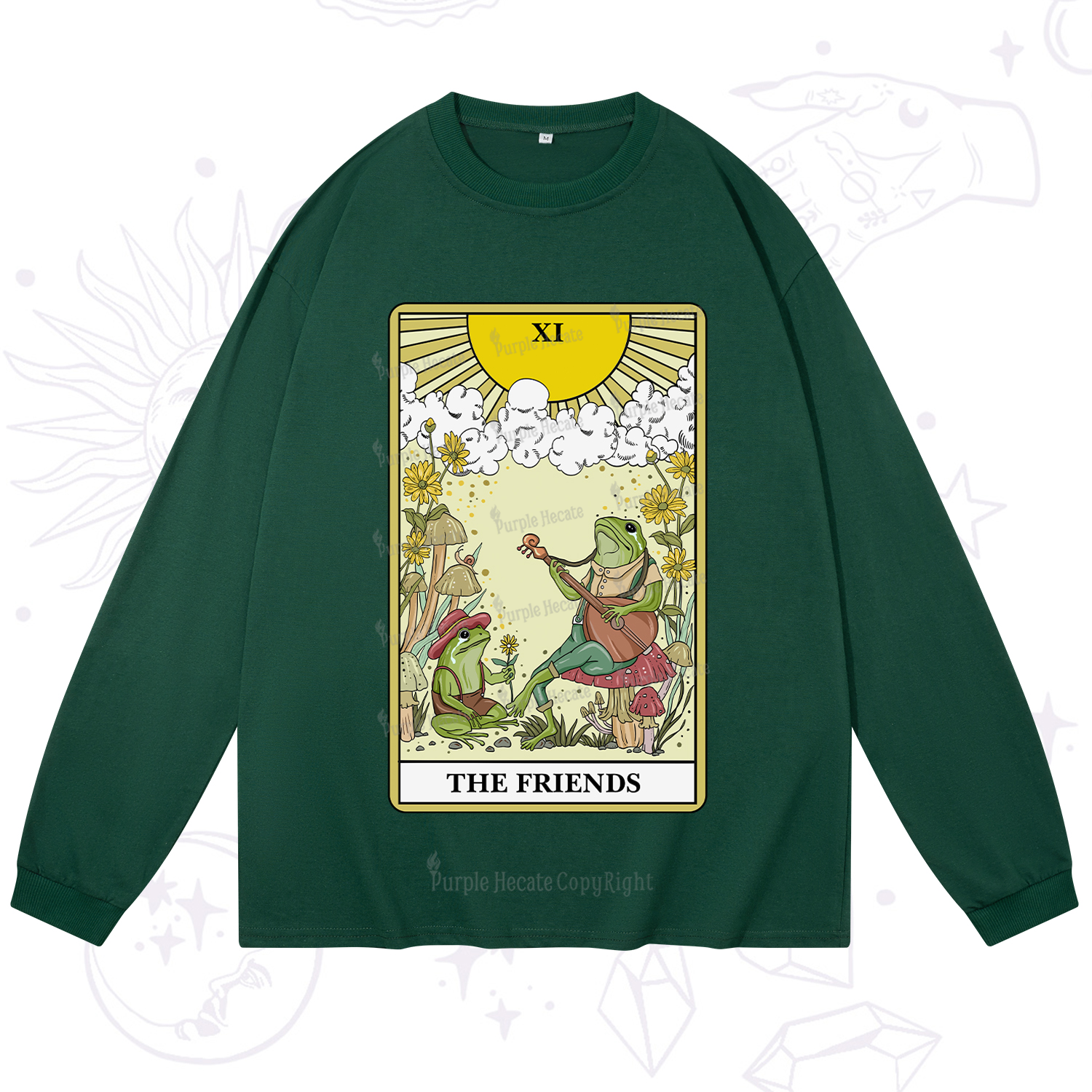 Purplehecate The Frendies Tarot Card Long Sleeve T-Shirt