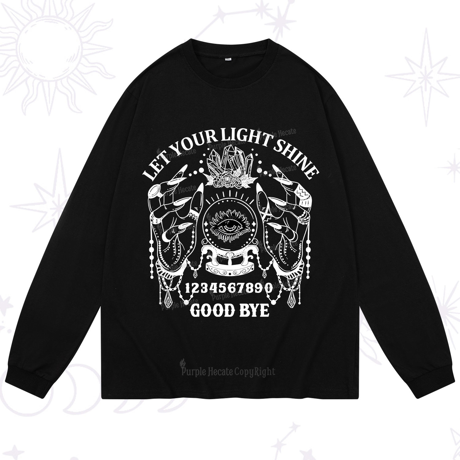 Purplehecate Let Your Light Shine Long Sleeve T-Shirt
