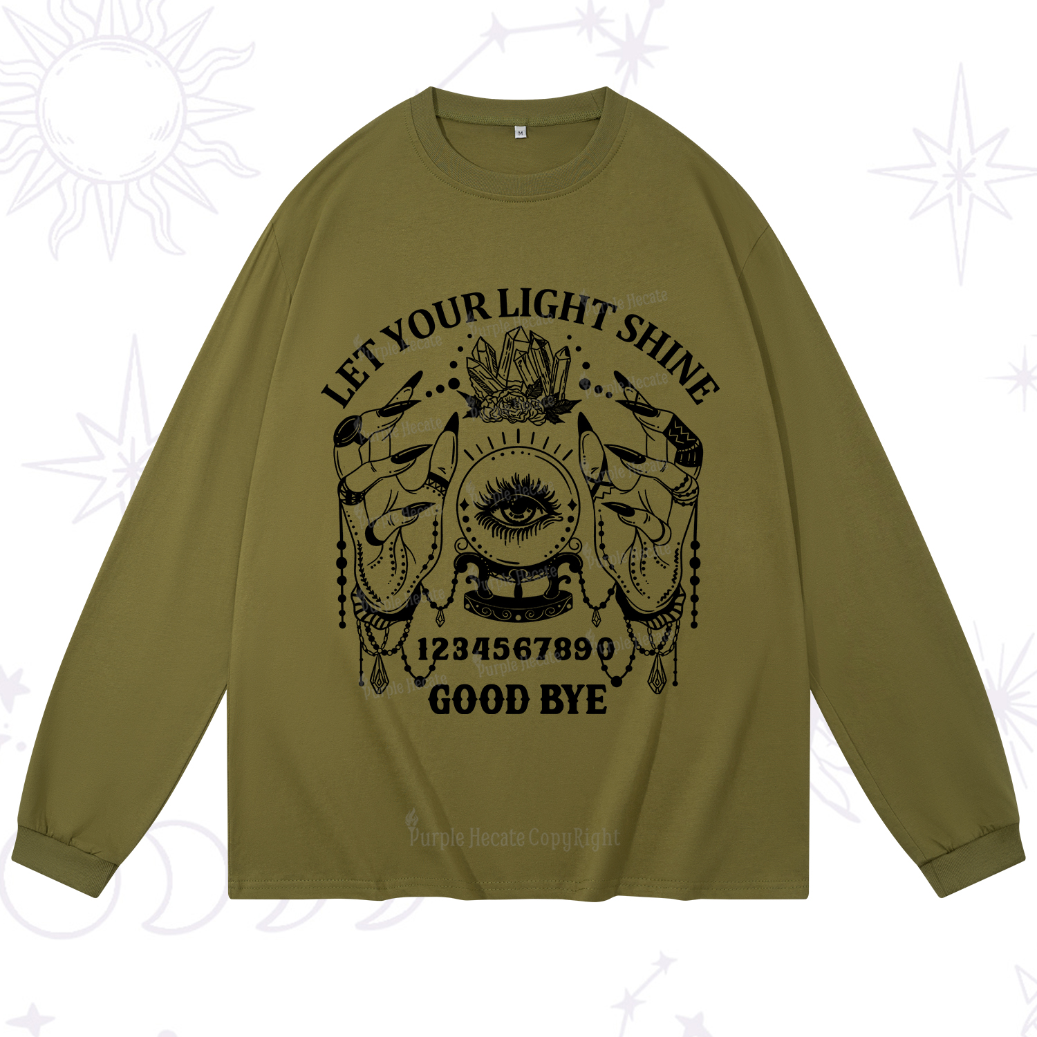 Purplehecate Let Your Light Shine Long Sleeve T-Shirt