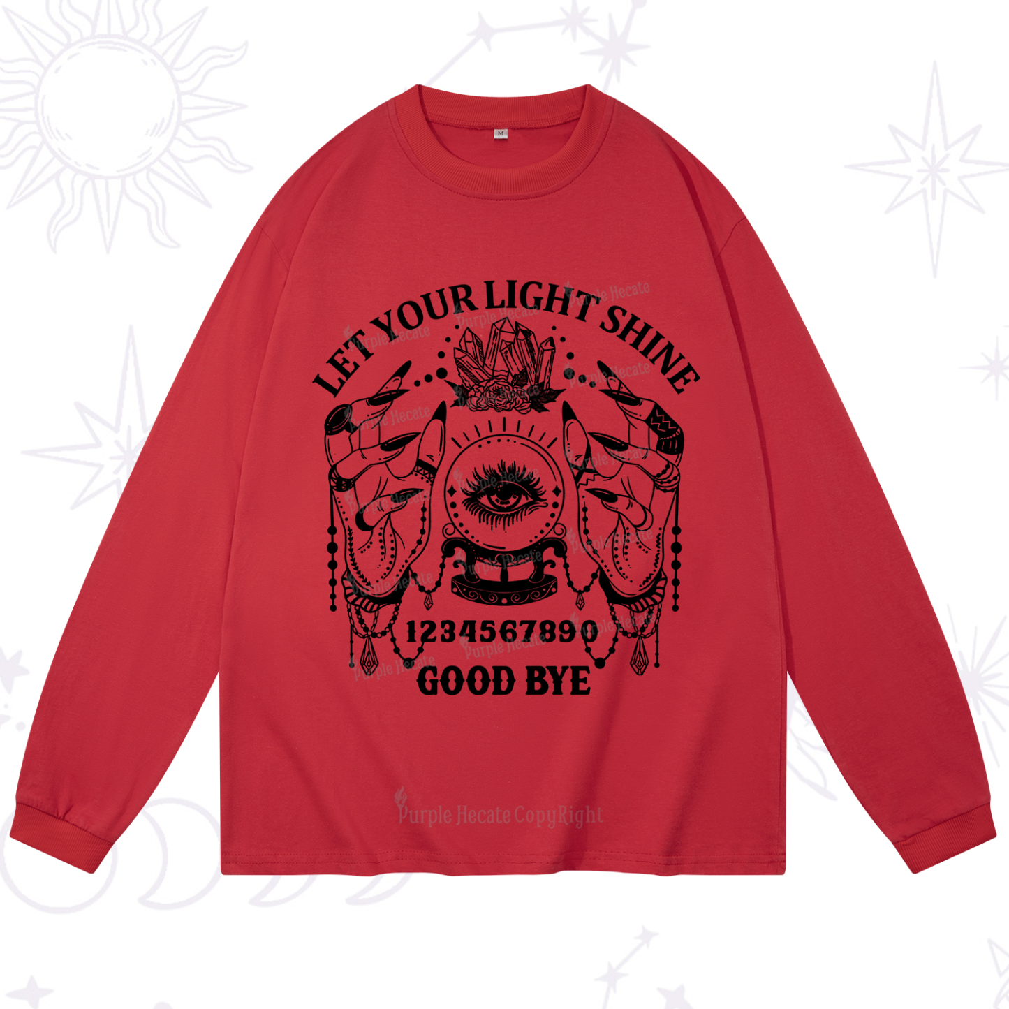Purplehecate Let Your Light Shine Long Sleeve T-Shirt