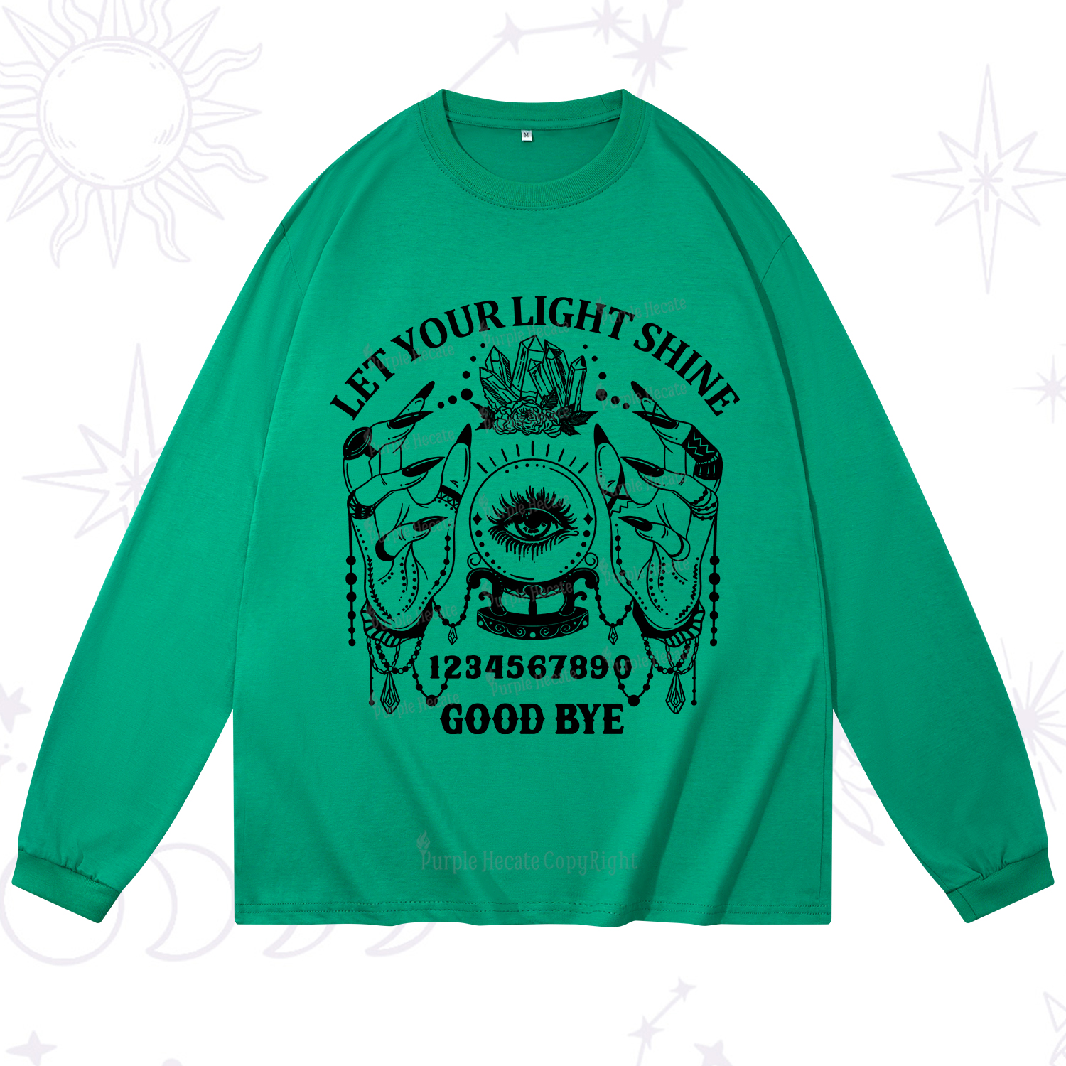Purplehecate Let Your Light Shine Long Sleeve T-Shirt