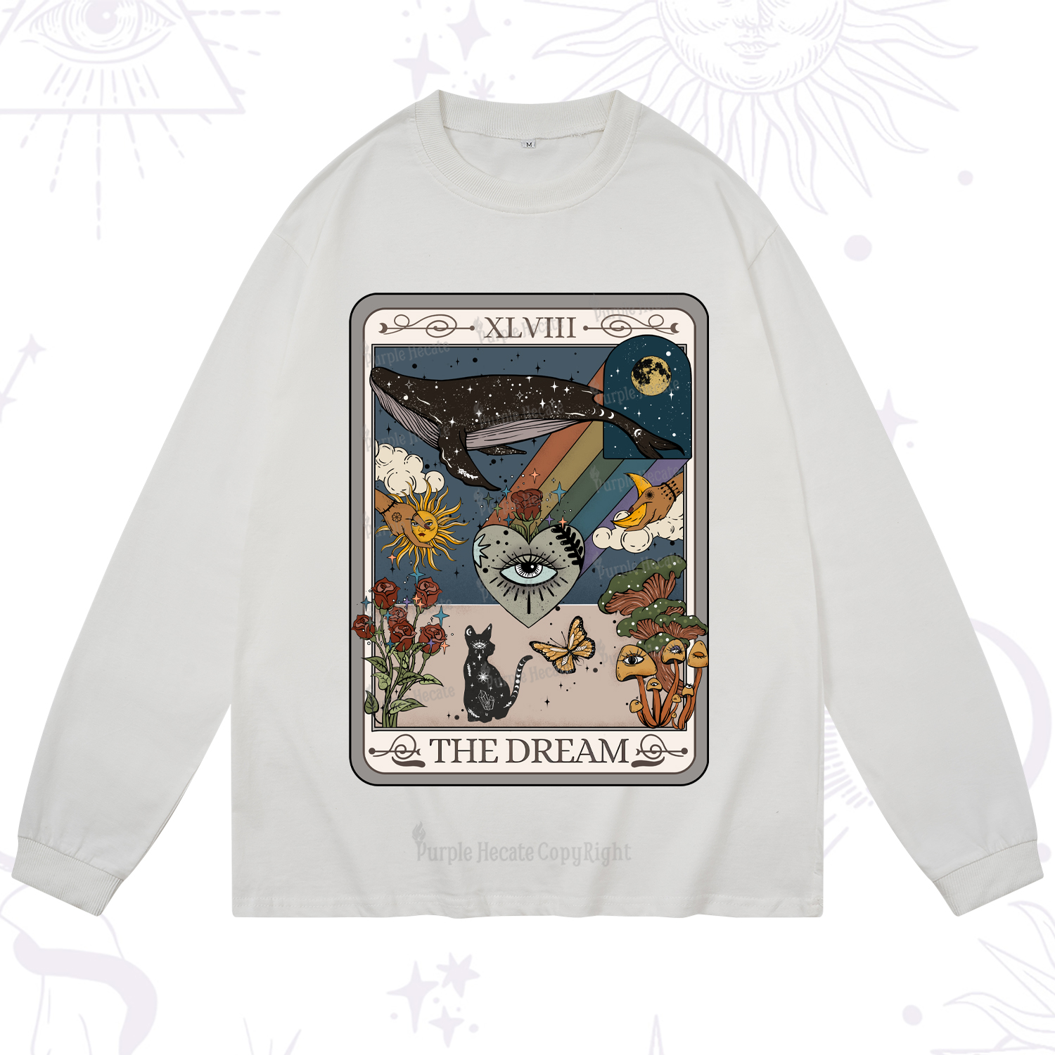 Purplehecate The Dream Tarot Long Sleeve T-Shirt
